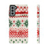 Watercolor Study of Christmas Patterns - Impact Resistant Phone Case Samsung Galaxy S21 Plus Matte